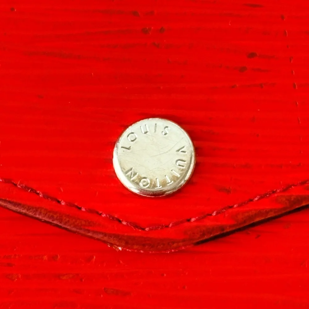 Louis Vuitton Red Epi Leather Sarah Envelope‎ Wallet